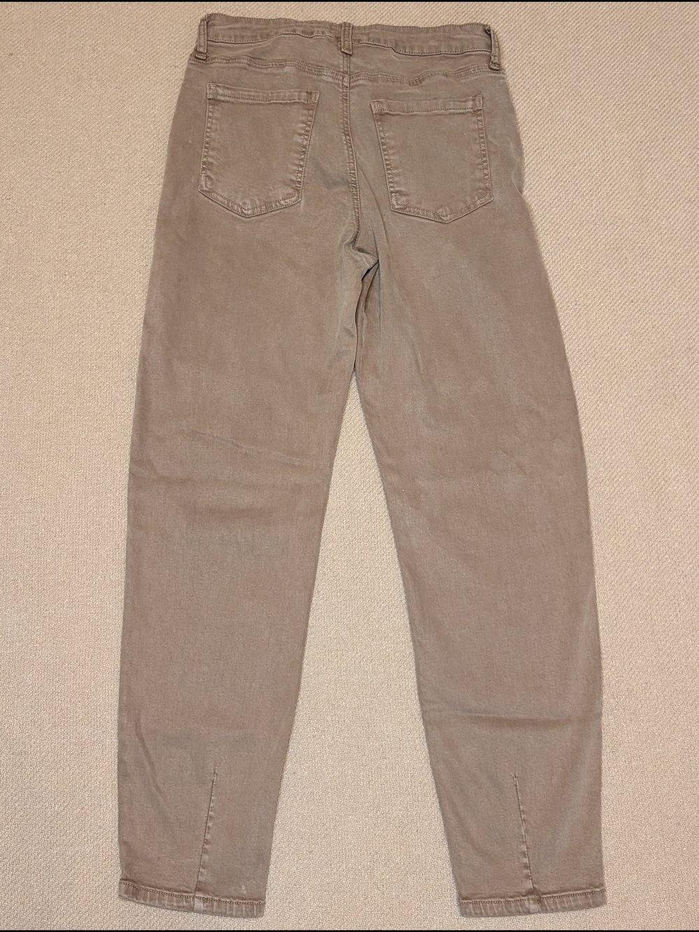 Kut From the Kloth Campbell High Rise Straight Leg Jeans Pants Taupe Camel Brown - Picture 11 of 13